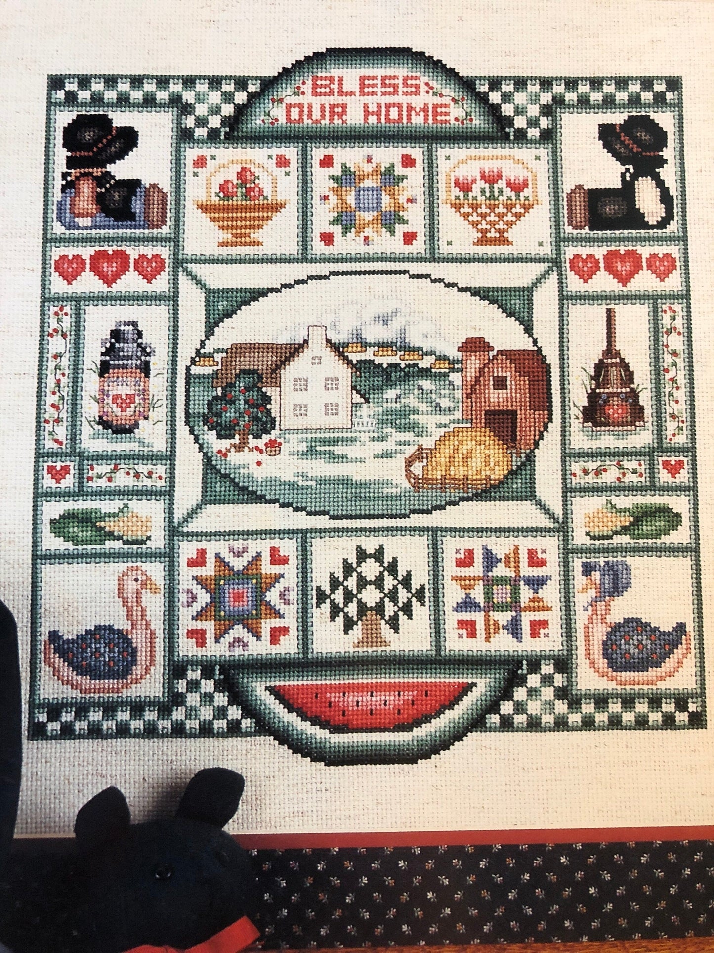 Dale Burdett, A Country Sampler, Lancaster County, Vintage 1987, Counted Cross Stitch Pattern