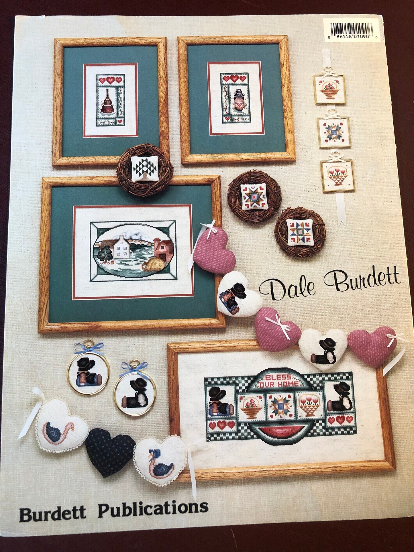 Dale Burdett, A Country Sampler, Lancaster County, Vintage 1987, Counted Cross Stitch Pattern