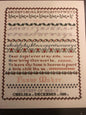 Fanny Maher Sampler-1880, Canterbury Designs, Vintage 1997, Counted Cross Stitch Pattern