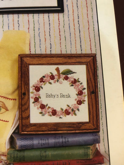 Ginger & Spice, Apple - Beary Baby Sampler, 9001, Vintage 1989, Counted Cross Stitch Patterns