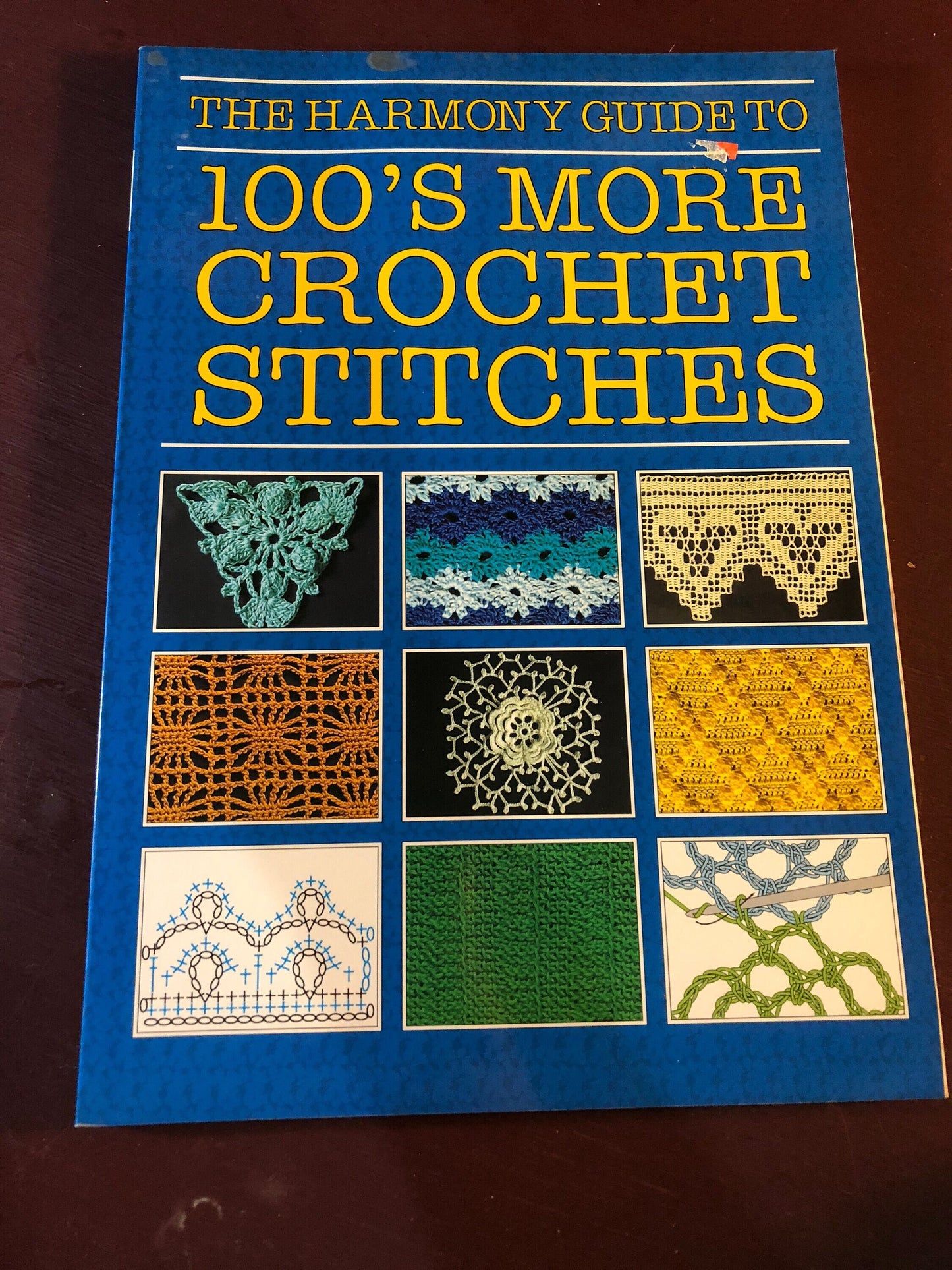 The Harmony Guide to 100&#39;s More Crochet Stitches, Vintage 1992 Crochet Pattern Book