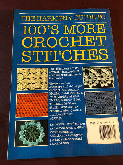 The Harmony Guide to 100&#39;s More Crochet Stitches, Vintage 1992 Crochet Pattern Book