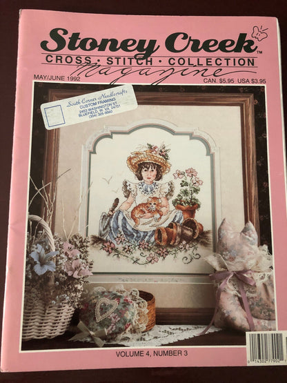 Stoney Creek, Collection, Magazine, Vintage, 1992, May/June, Counted Cross Stitch, Patterns