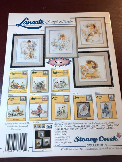 Lanarte Designs, by Stoney Creek, Spring Ride, Vintage 1994, Counted Cross Stitch Chart