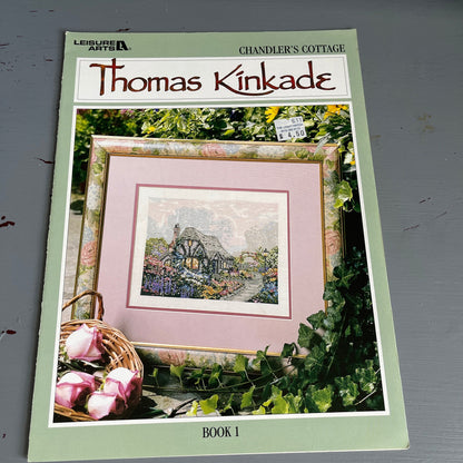 Thomas Kinkade, Chandlers Cottage, Leisure Arts, Book 1, Vintage 1998, Counted Cross Stitch Chart