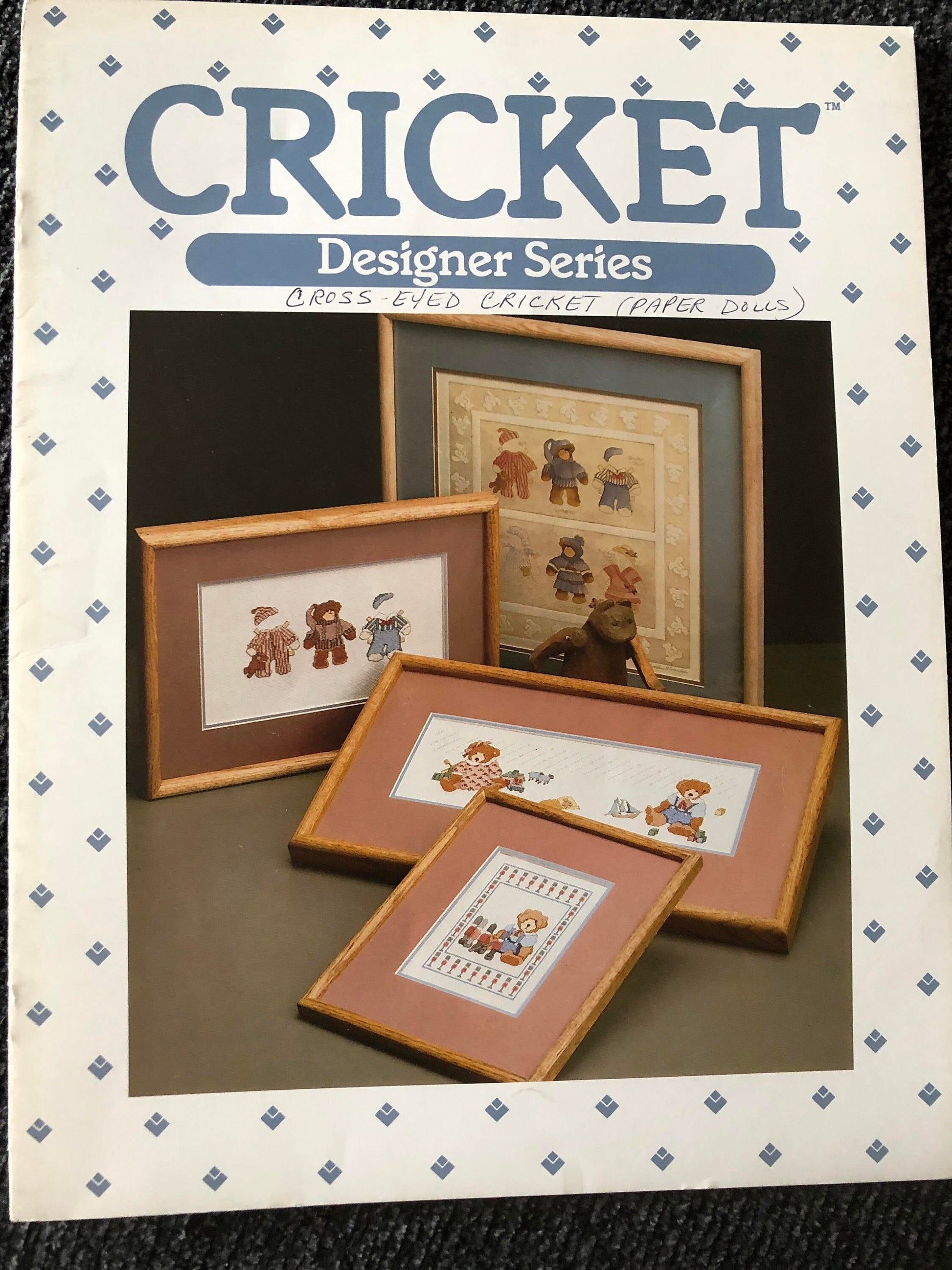 Cricket Designer Series, Paper Doll, Cricket, Vintage, 1984, Counted Cross Stitch pattern