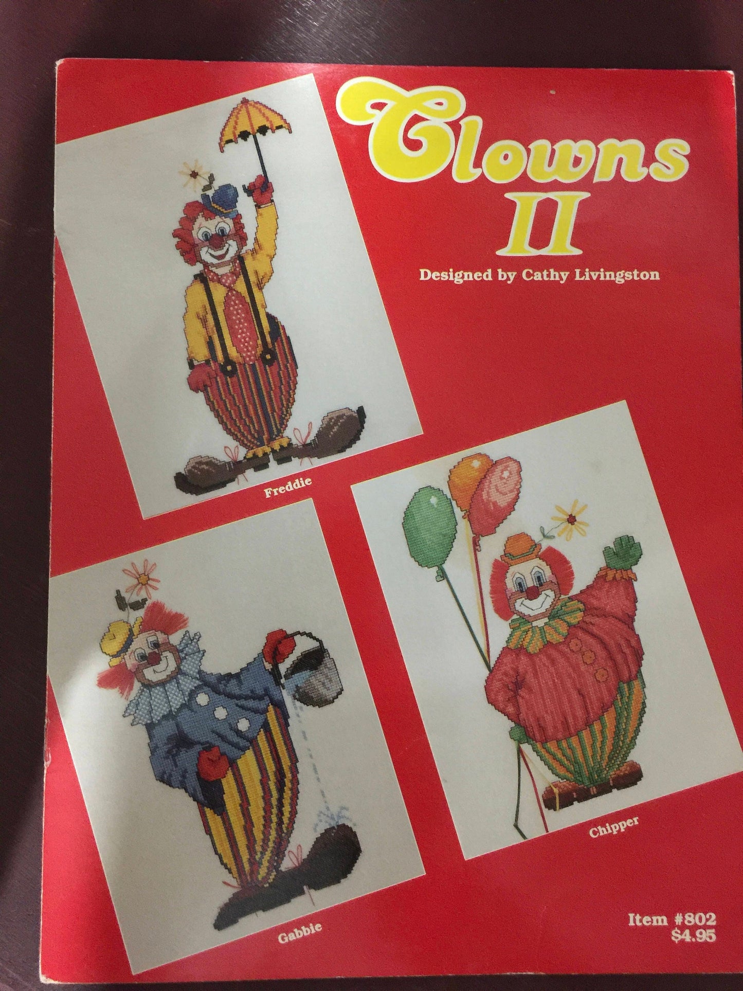 Just Cross stitch &quot;Clowns II&quot; Designed by Cathy Livingston Item # 802 cross stitch pattern