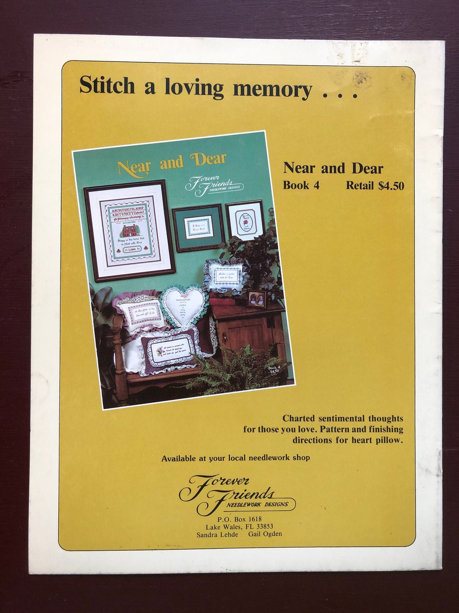 Forever Friends, More Country Cookin&#39; Vintage 1982, Counted Cross Stitch Patterns