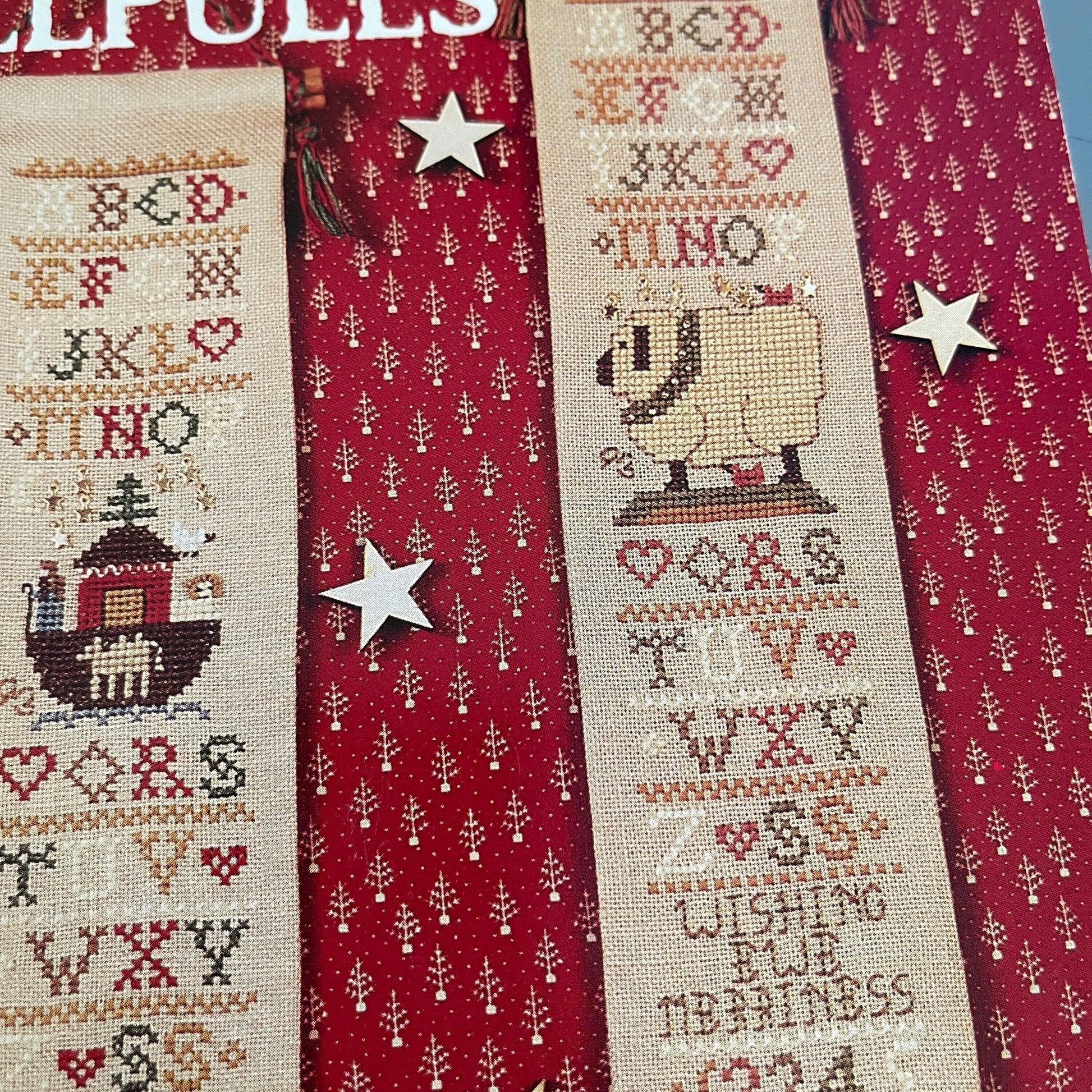 Homespun Elegance, Star Bright, Bell Pulls, 134, Vintage 1993, Counted Cross Stitch Chart