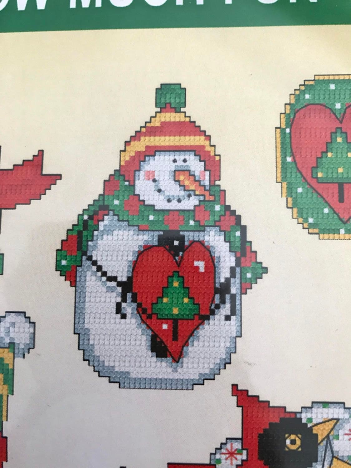 Craftways counted cross stitch Snow Much Fun ornaments kit