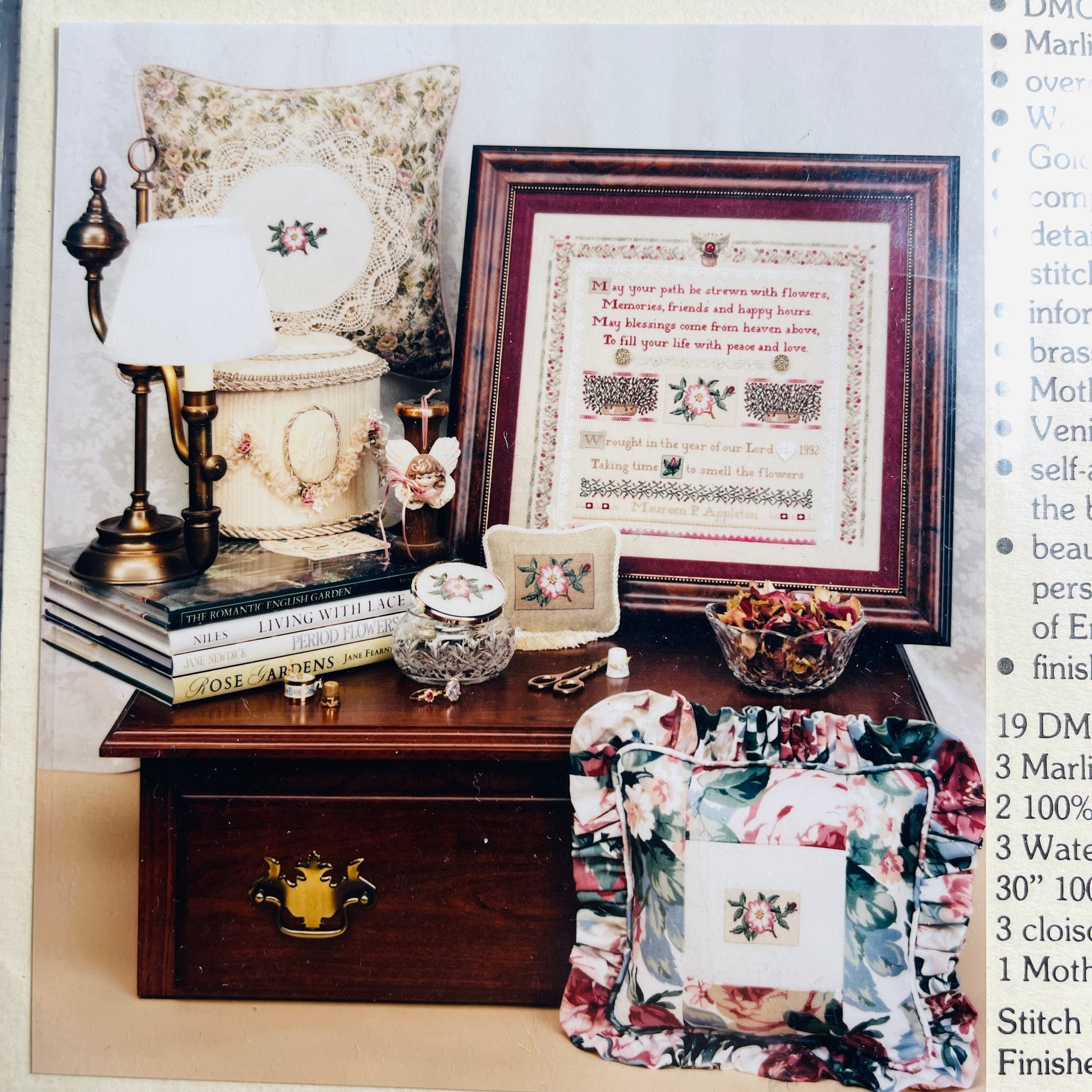 The Heart&#39;s Content, English Elegance, Vintage 1992, Cross Stitch Kit, See Description*