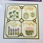 Elizabeth Designs, Herbs Design with 4 inch wooden hoop included Counted Cross Stitch Chart