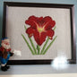 Elf Charts, Daylily, Red Volunteer, Vintage 2000, Counted Cross Stitch Chart