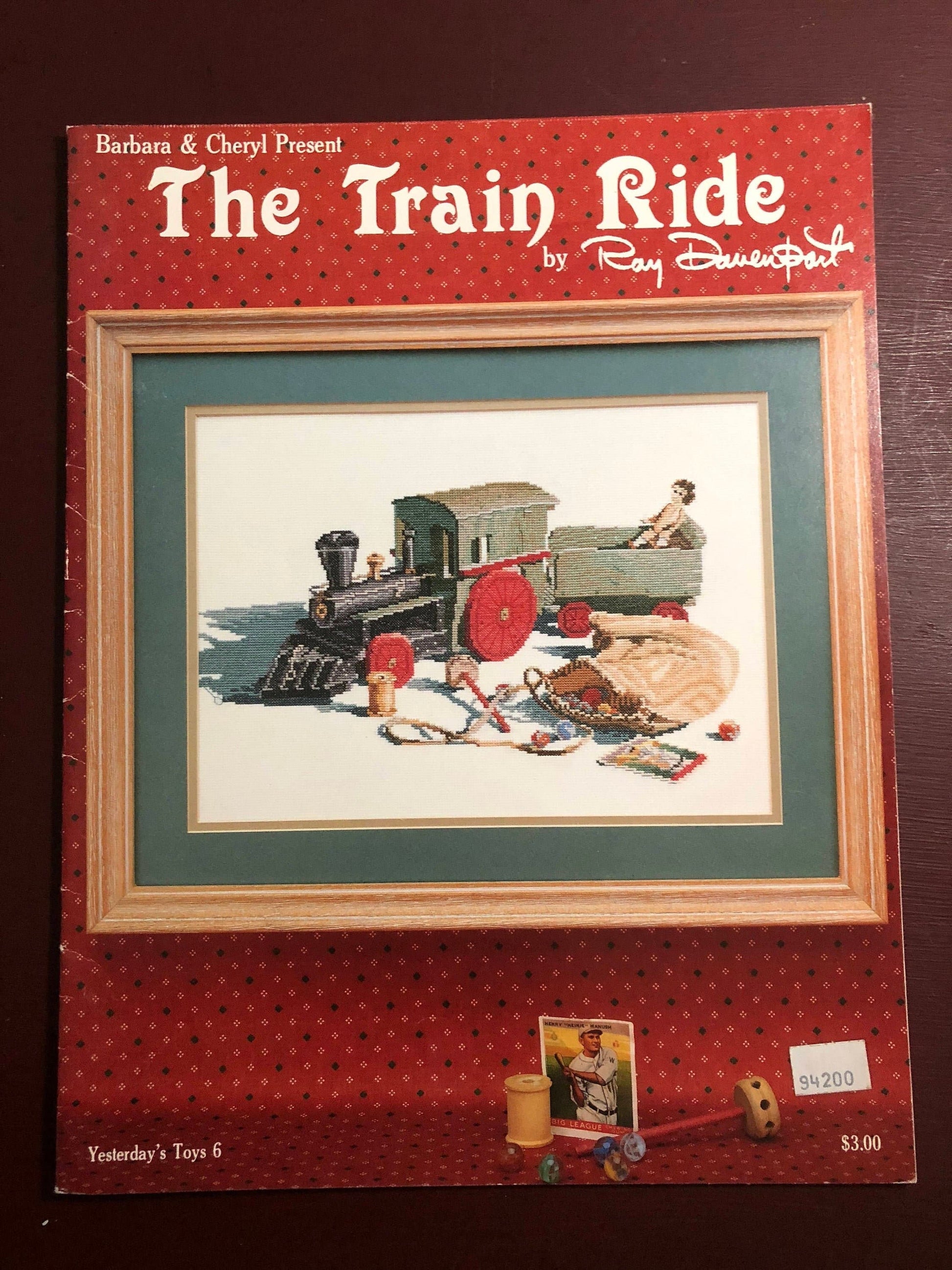 Barbara & Cheryl, The Train Ride, Vintage 1987, Counted Cross Stitch Pattern