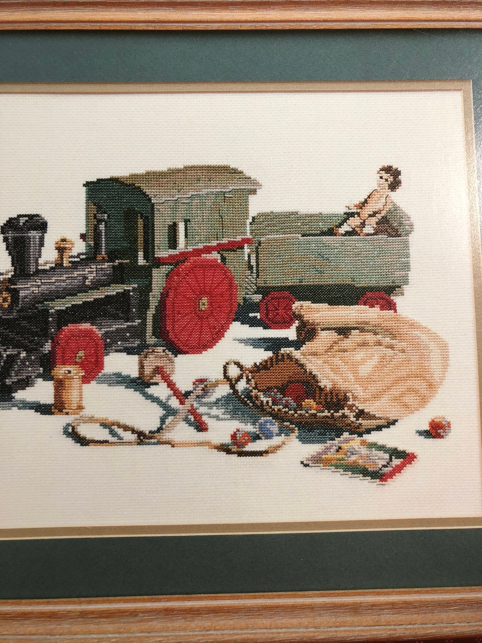 Barbara & Cheryl, The Train Ride, Vintage 1987, Counted Cross Stitch Pattern