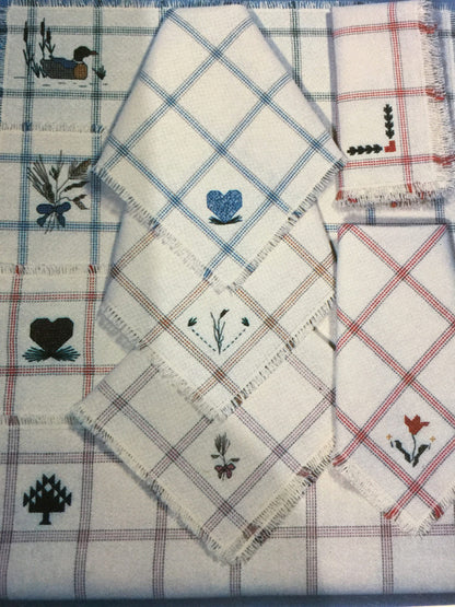 The Design Emporium, More Country Table Linens, by Brenda Davis Leaflet 5 Vintage 1985, Counted Cross stitch pattern