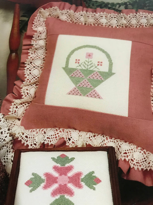 Pat Waters, Country Crafts, A Quilter's Delight II leaflet 64, Vintage Counted Cross Stitch pattern