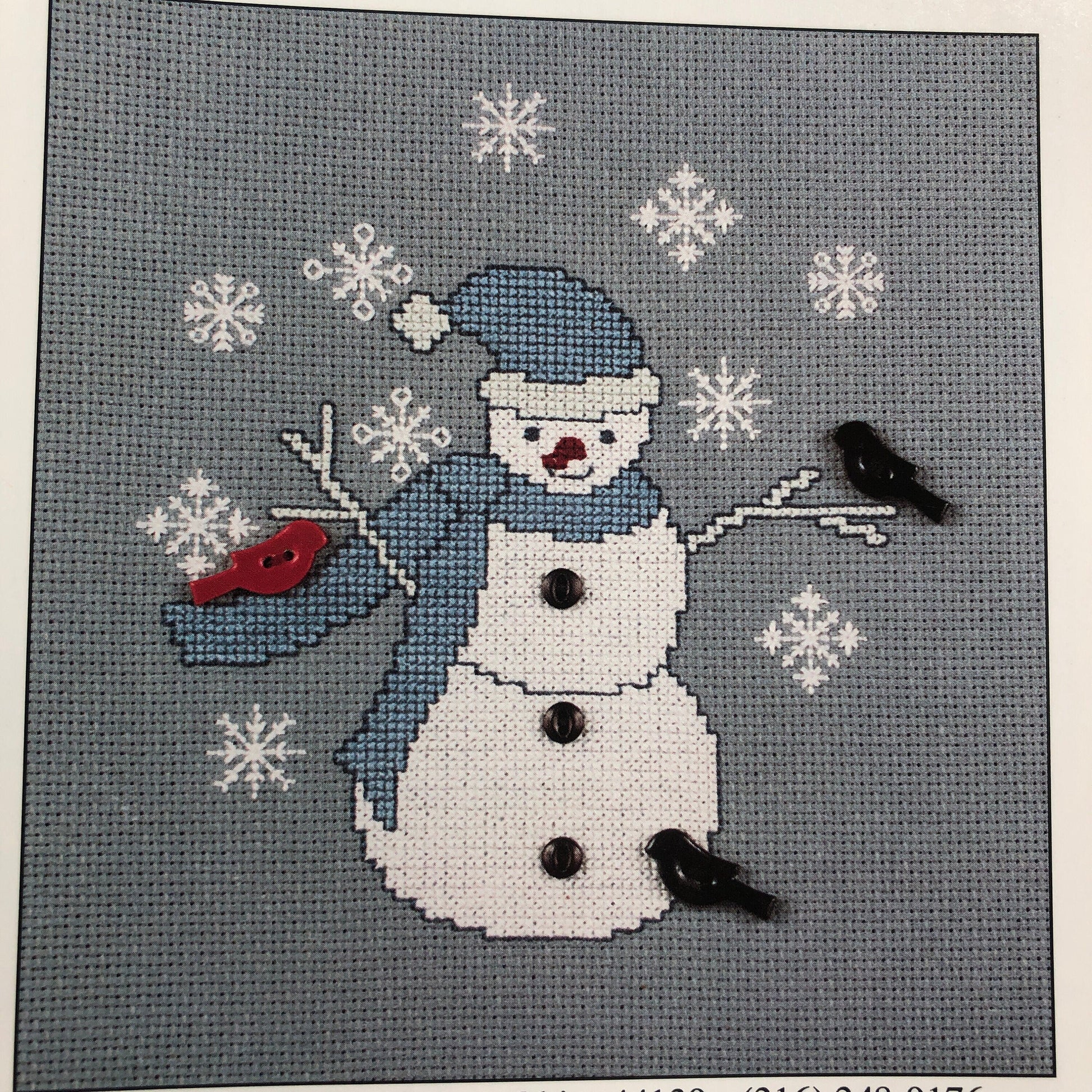 Sigrid Designs, Choice of Snowmen, Thimb-Elena, Vintage 1995, Counted Cross Stitch Charts, See Variations*