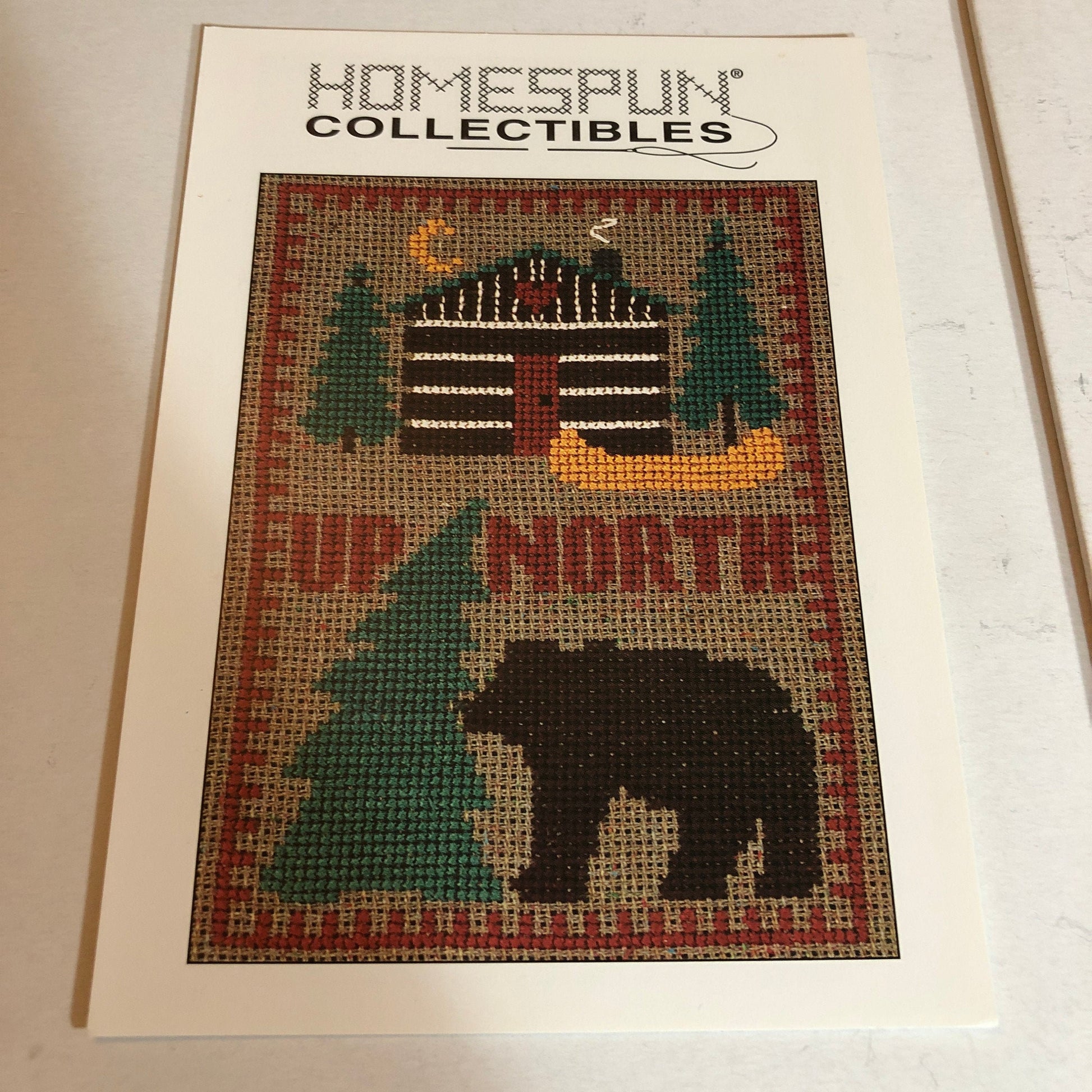 Homespun Collectibles, Choice of Mittens or Up North, Vintage Counted Cross Stitch Charts