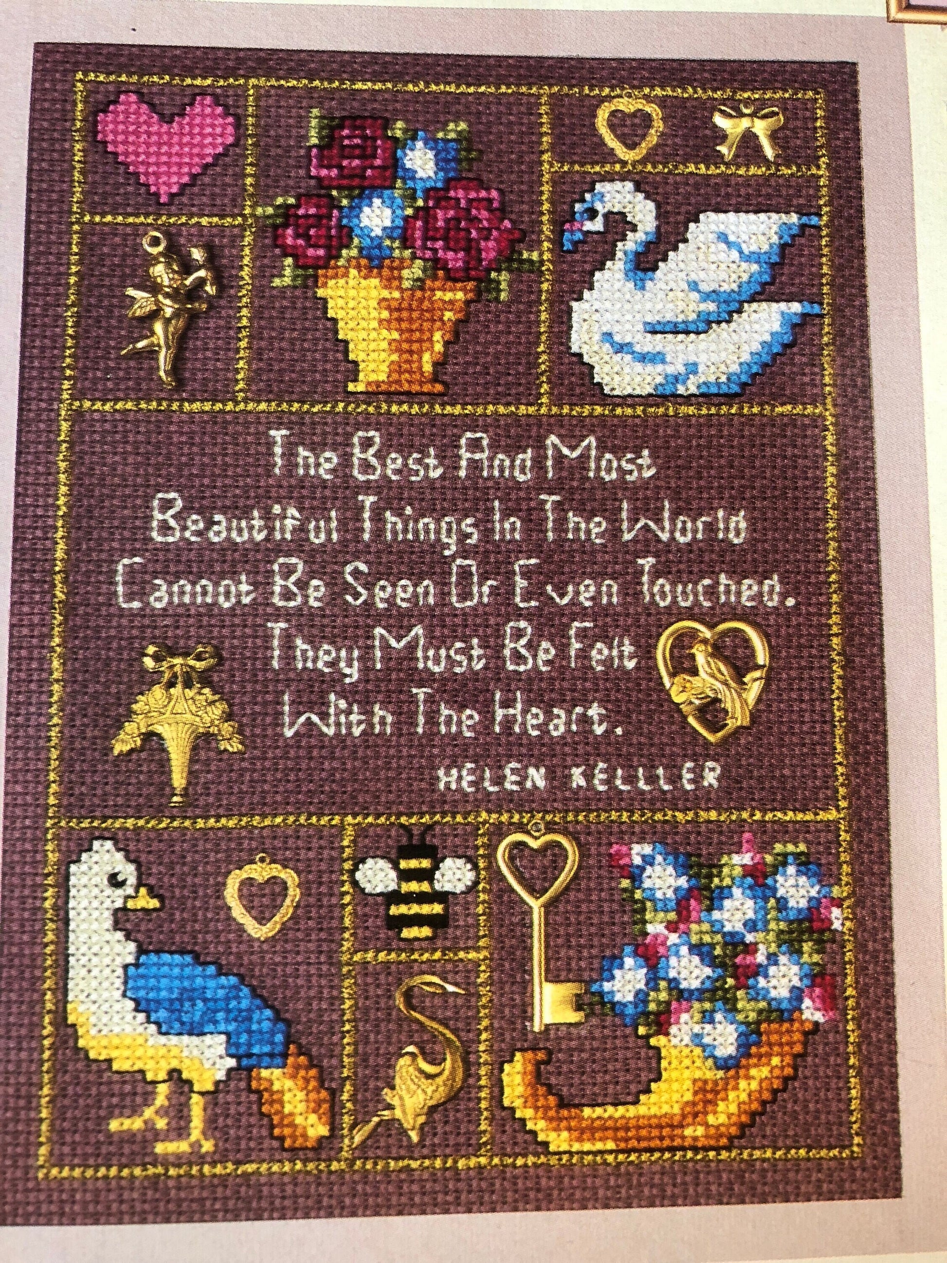 Suzanne McNeill, Feel The Beauty, Vintage 1992, Counted Cross Stitch Pattern