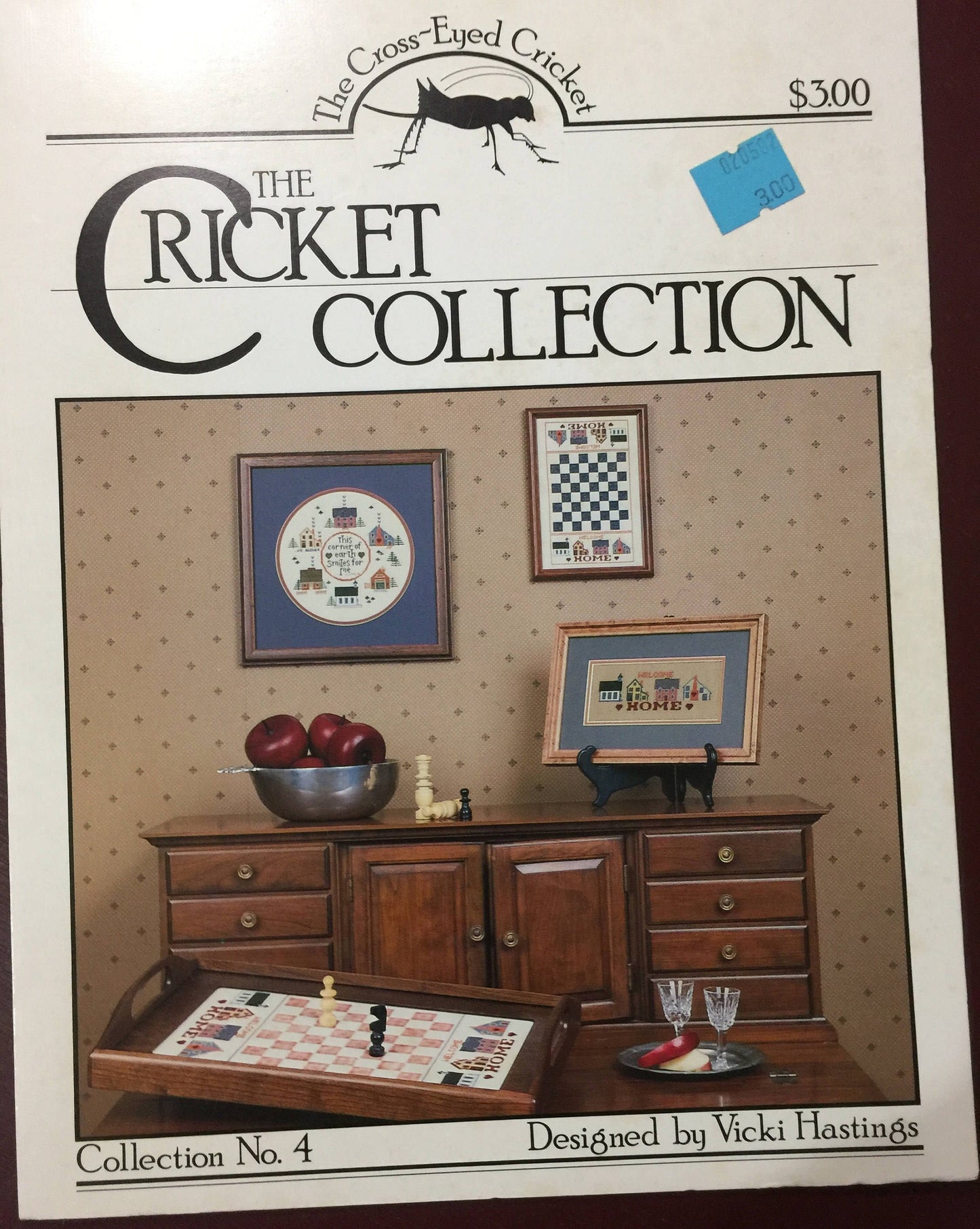 Cricket Collection &quot;This Corner of Earth&quot; No. 4 Designed by Vicki Hastings, Vintage 1983, Counted Cross Stitch Pattern