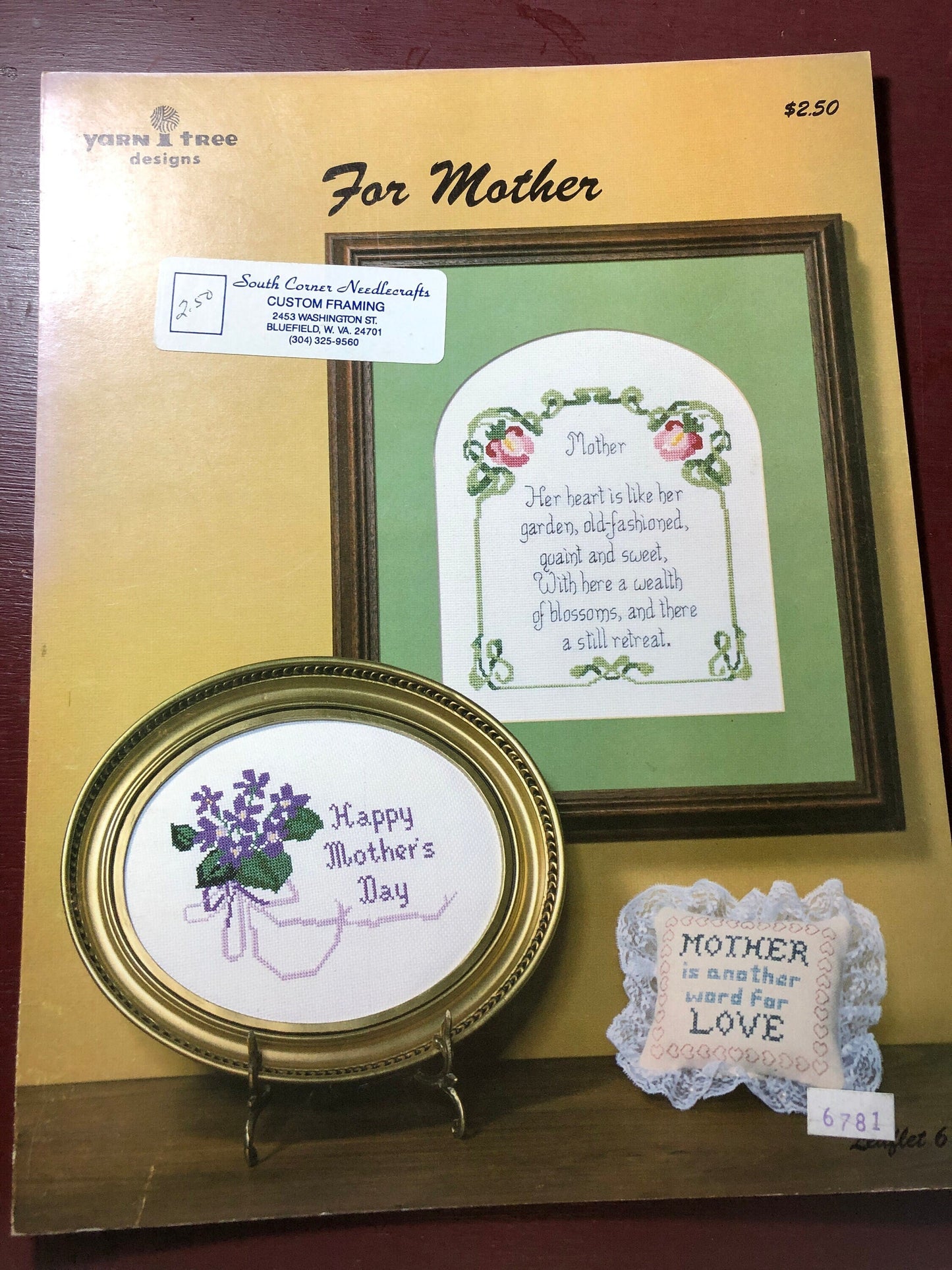 For Mother, Yarn Tree Designs, Vintage Counted Cross Stitch Designs