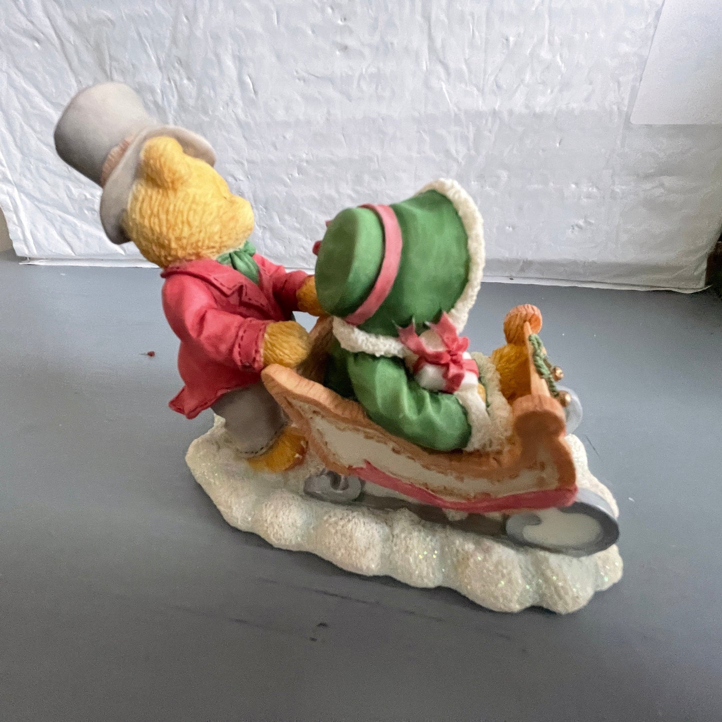 Cherished Teddies, Lindsey and Lyndon Walking In Wonderland 141178 Vintage 1997 Collectible Figurine