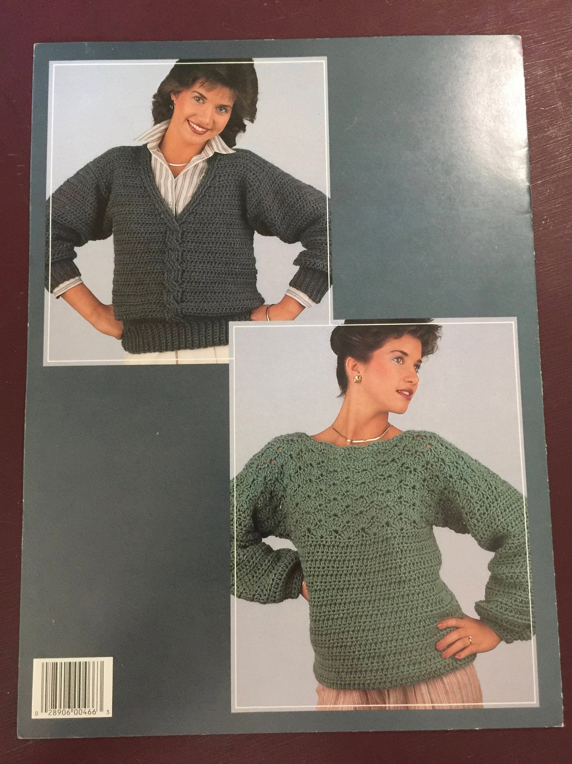 Leisure Arts, Vintage 1986 &quot;Quick Crochet Sweaters&quot; Designs by Darla Sims Crochet Leaflet 466