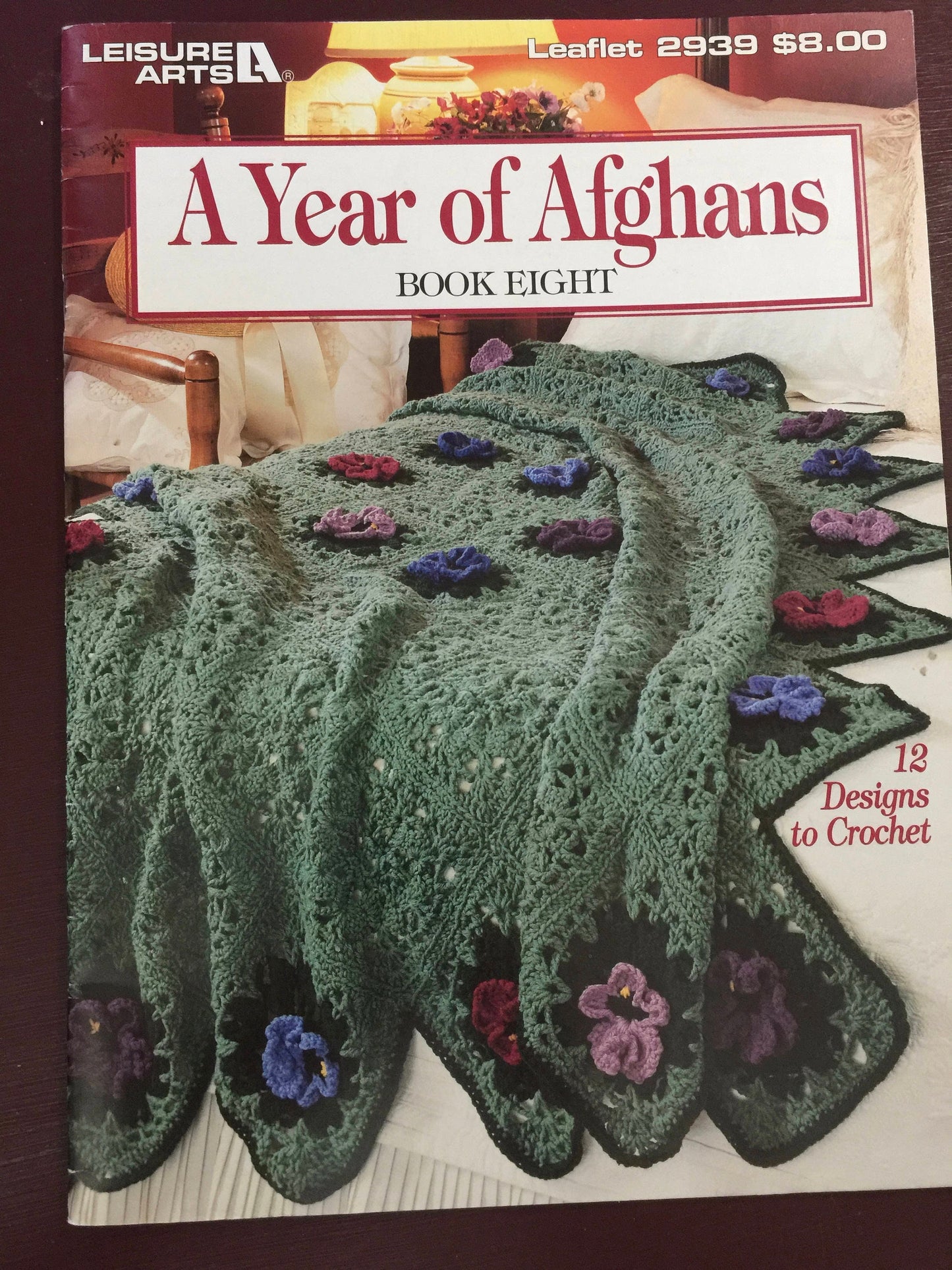 Leisure Arts, Vintage 1997 &quot;A Year of Afghans&quot; Book 2939 Crochet Leaflet 2939