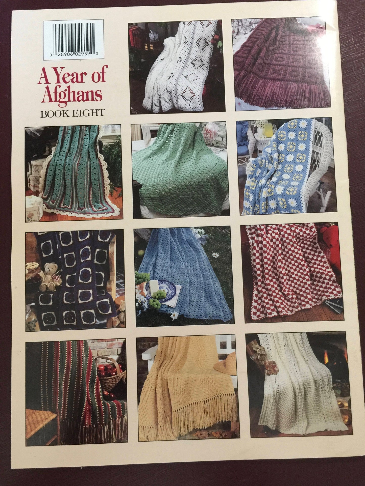 Leisure Arts, Vintage 1997 &quot;A Year of Afghans&quot; Book 2939 Crochet Leaflet 2939