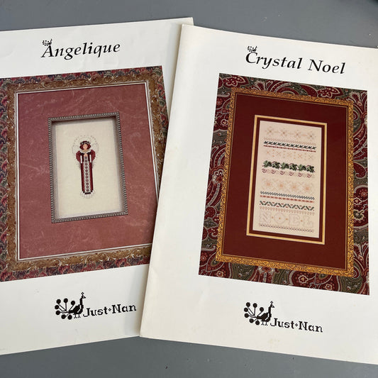 Just Nan Choice Of Crystal Noel Or Angelique Counted Cross Stitch Charts See Variations