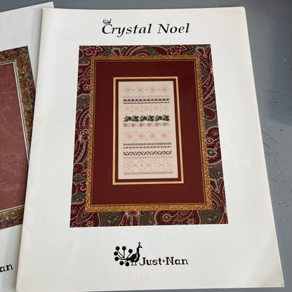 Just Nan Choice Of Crystal Noel Or Angelique Counted Cross Stitch Charts See Variations