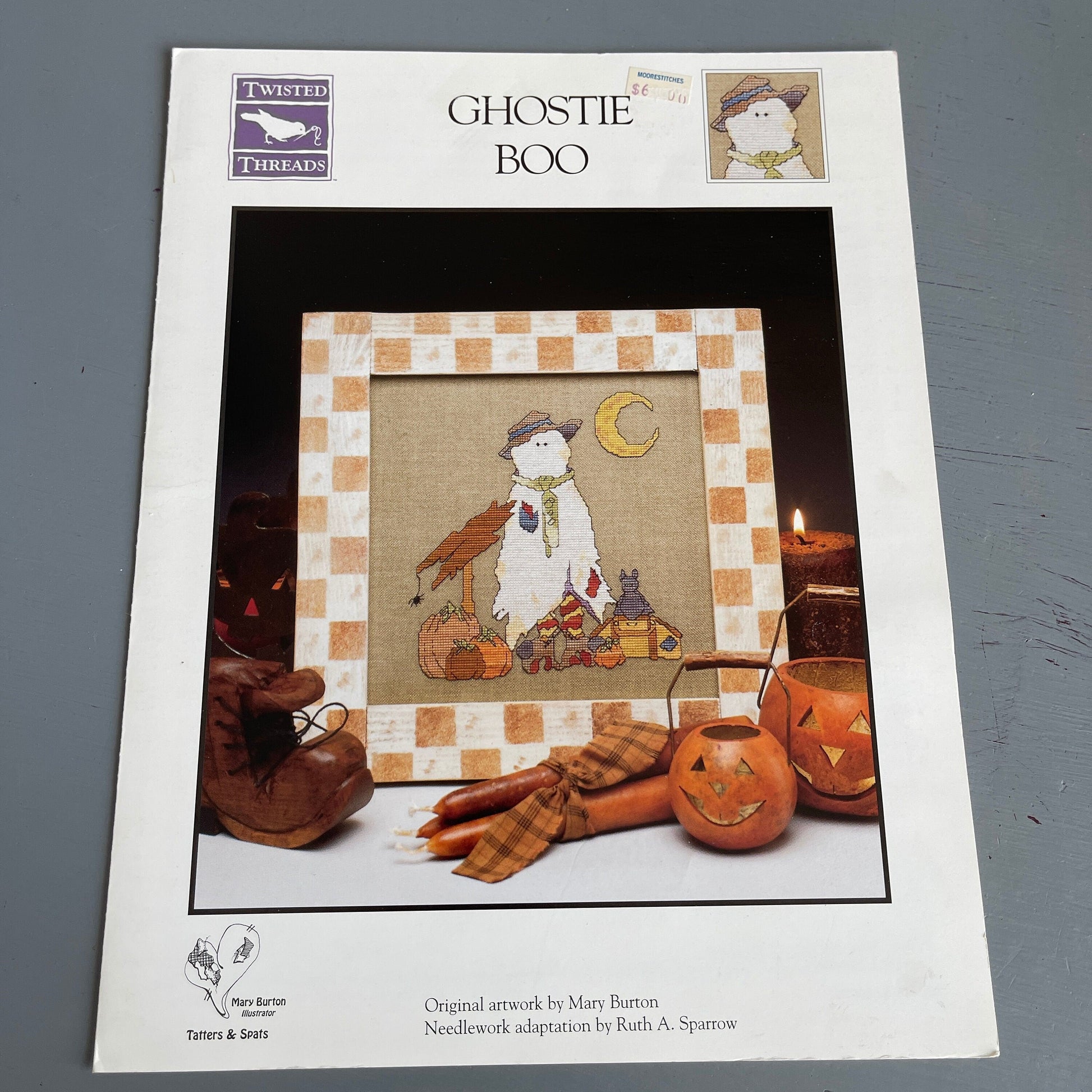 Twisted Threads Ghostie Boo Vintage 1997 Counted Cross Stitch Chart