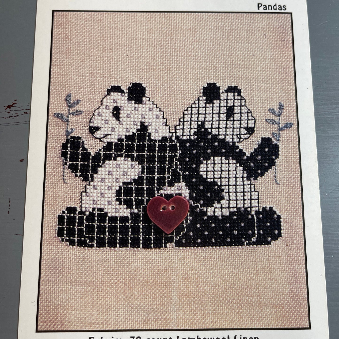 Heartstrings Noah and Company Choice of Pandas, Giraffes, Hippos, or Llamas, Vintage 1998 Counted Cross stitch Charts