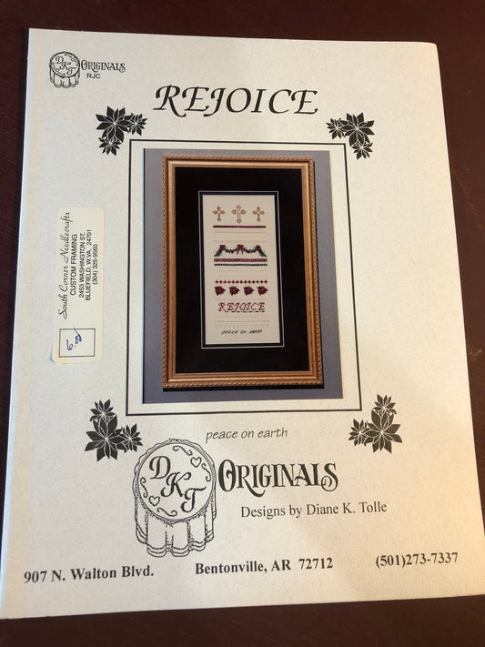 DKT Originals, Rejoice, Vintage 1995, Counted Cross Stitch Pattern