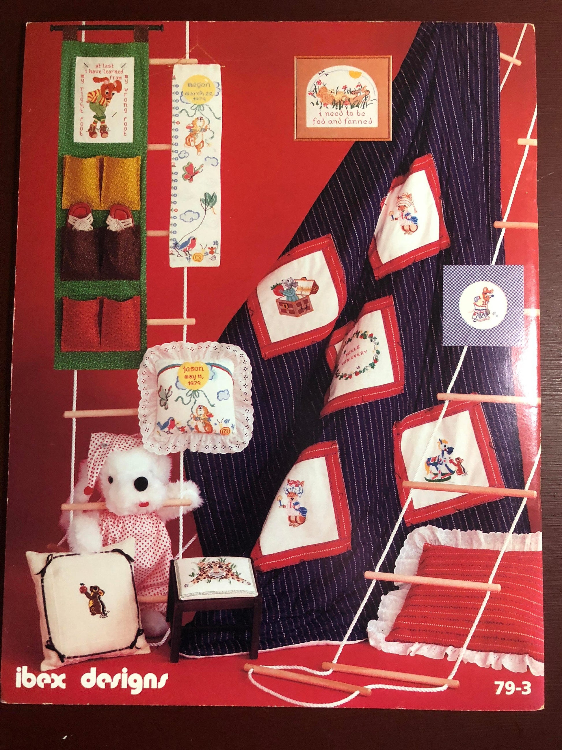 Martha McKerr&#39;s Shenanigans, Vintage, 1979, Charted designs for Needlepoint and Counted Cross Stitch pattern book