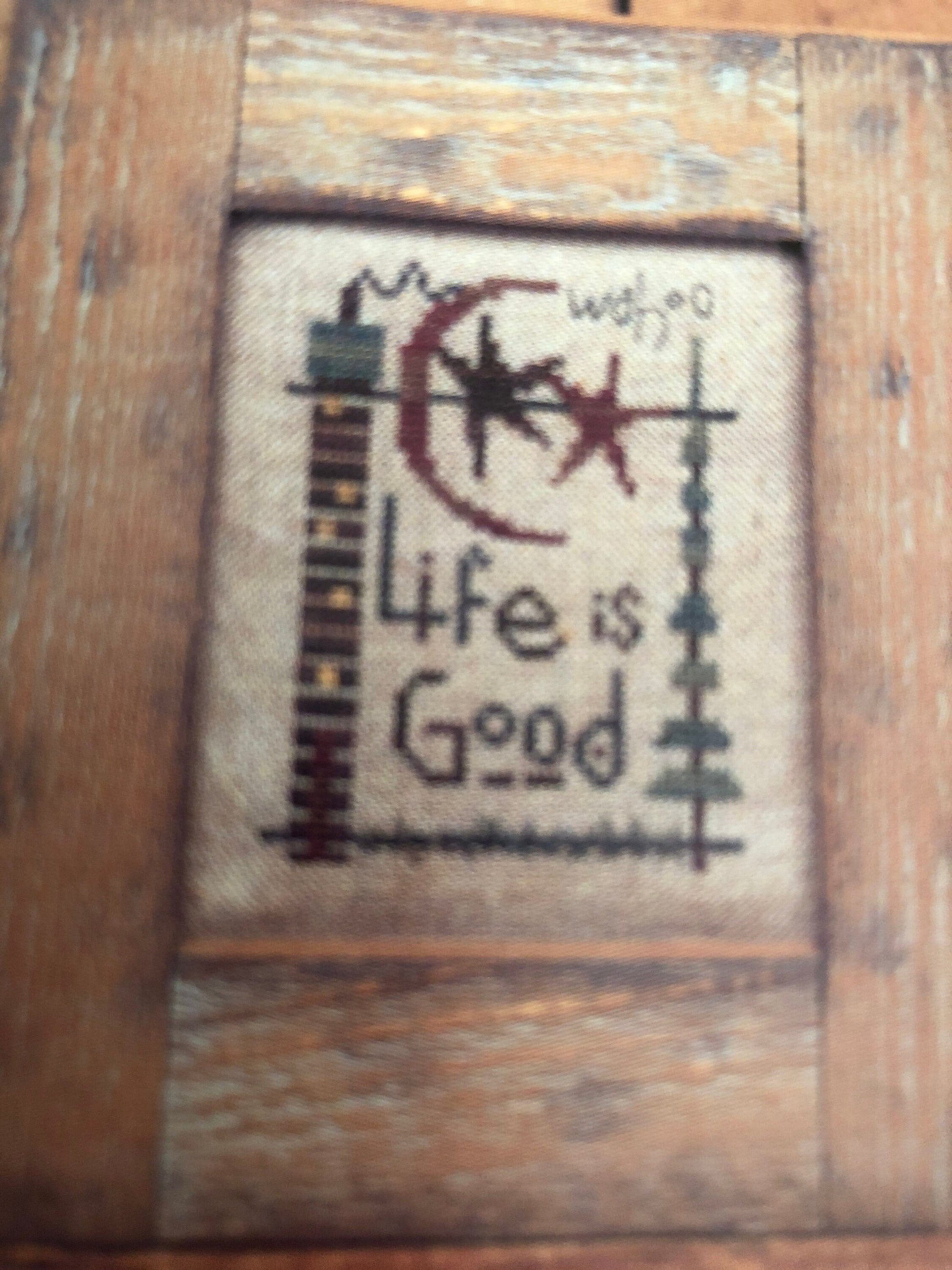 Bent Creek, Wahoo, Life is Good, Vintage 1998, Counted Cross Stitch Pattern, BC406