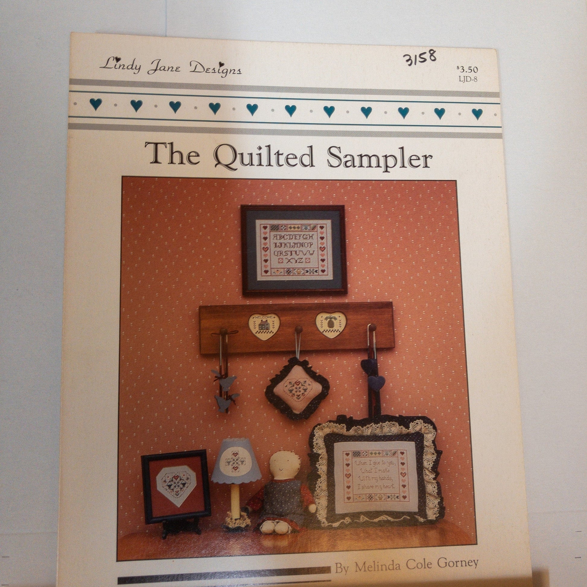 Lindy Jane Designs, The Quilted Sampler, Vintage 1985, Counted Cross Stitch Chart