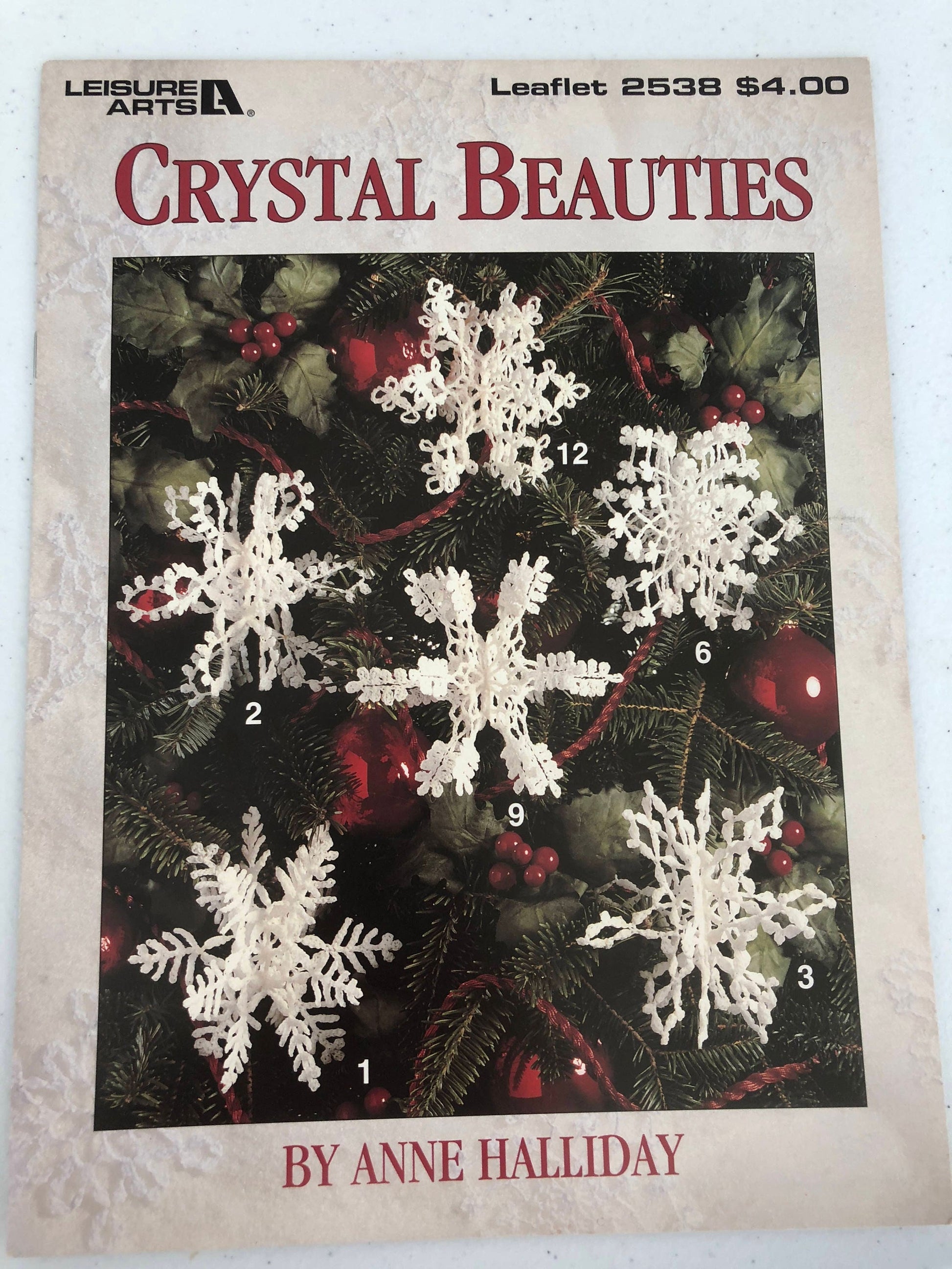 Vintage 1994 Crystal Beauties Leisure Arts Crochet Designs Leaflet 2538