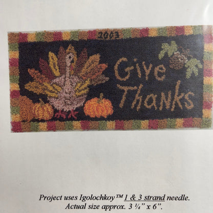 Pep&#39;r Pot Choice of Punchneedle Embroidery Patterns By Charlotte Dudney Happy Halloween, Pumpkin Patch, or Give Thanks