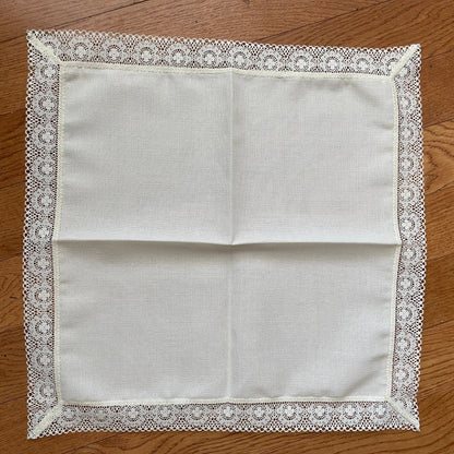 Carolina Cross Stitch Sal-Em Table Linens Ivory Choice Of... See Variations*