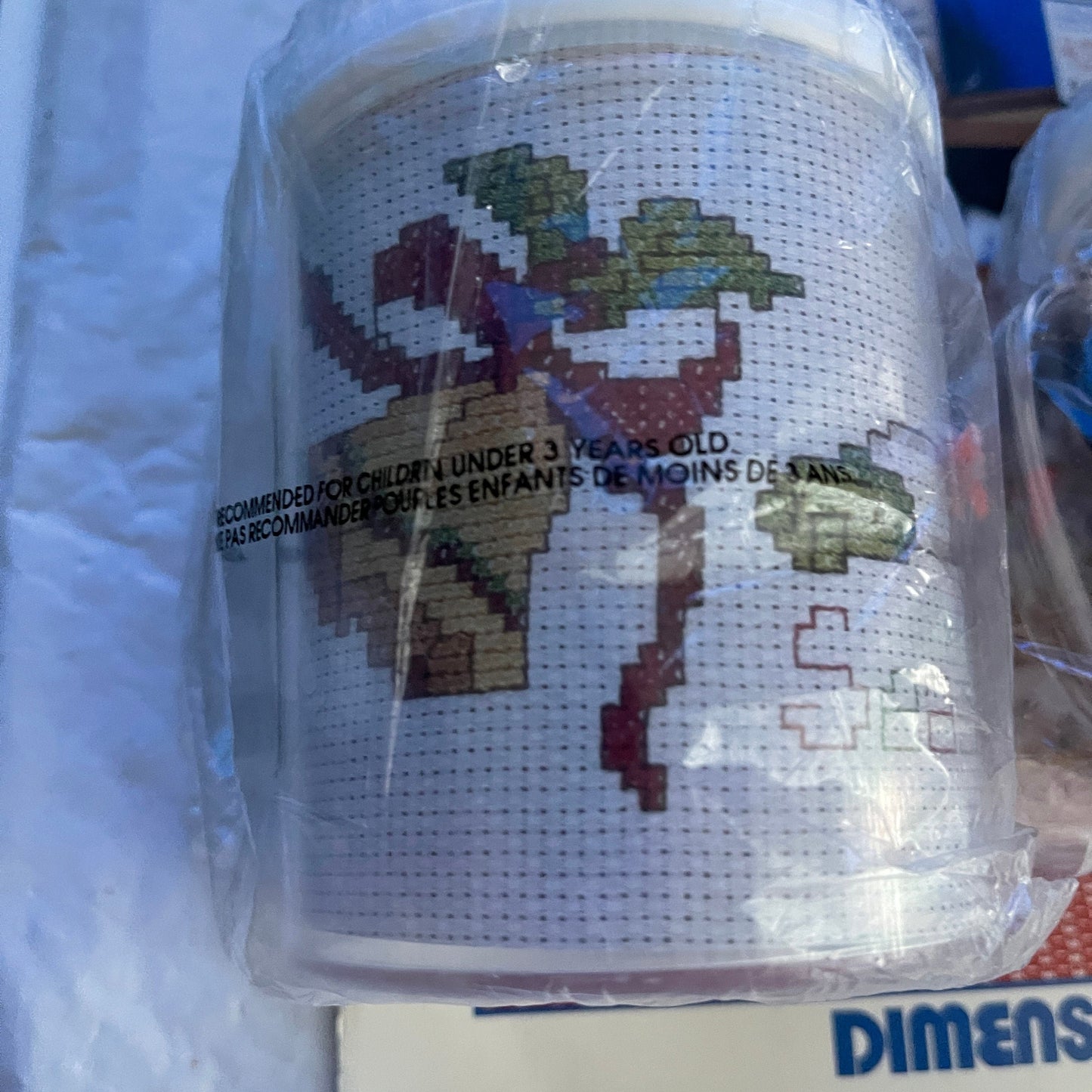 Dimensions Mugs &#39;n More Vintage 1992 Cross Stitch Pattern Book Plus 2 Cross Stitch Mugs