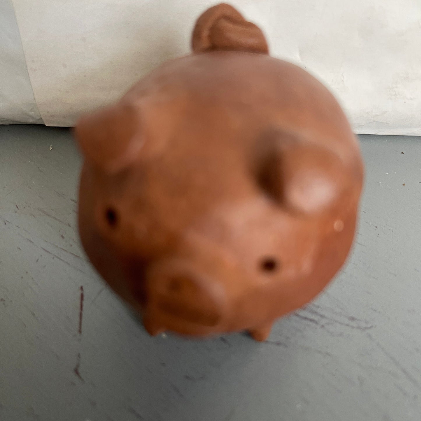 Pretty Little Piggy Handcrafted In Chili Vintage Figurine