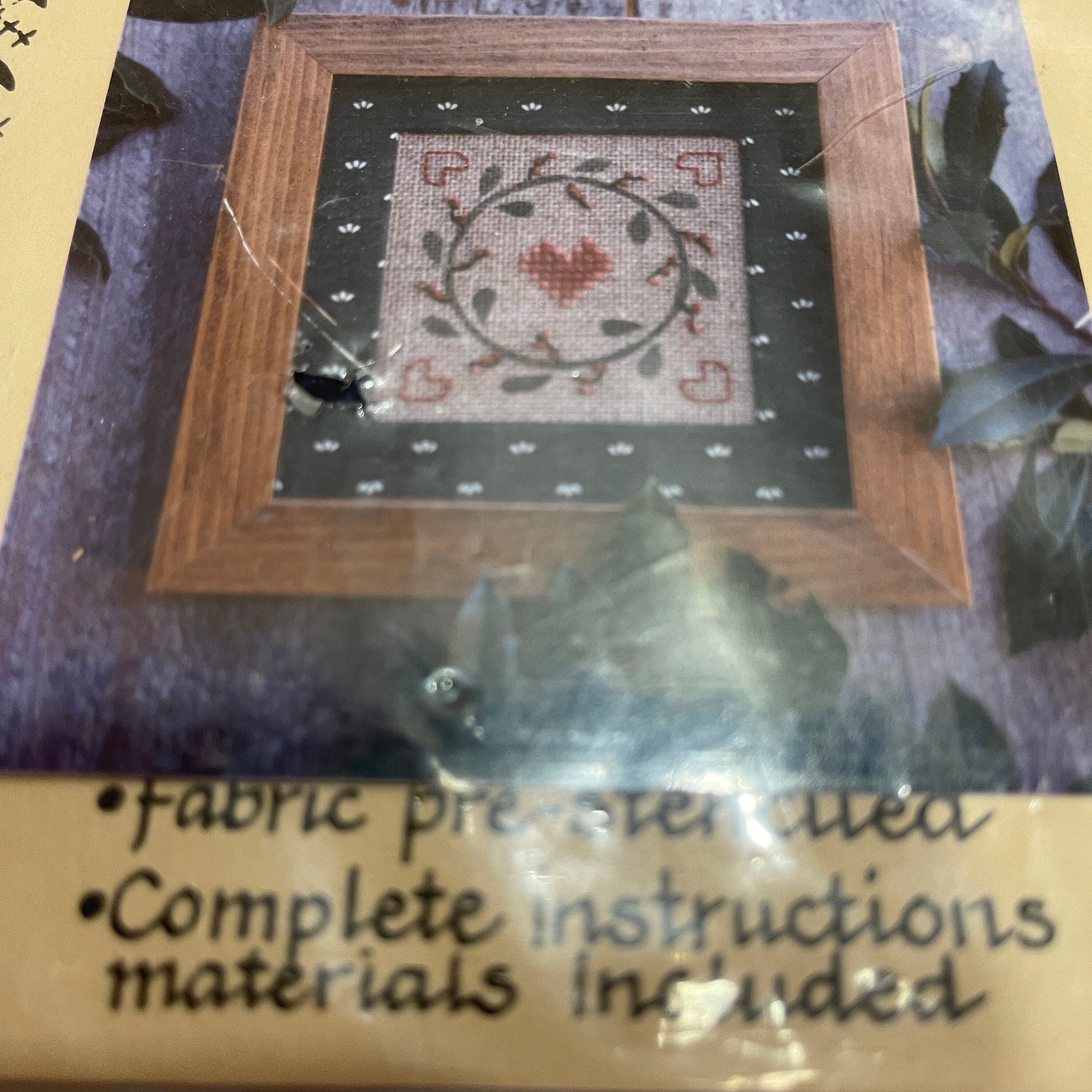 Tristan Brooks Little Secrets with Pre-Stenciled Fabric Cross Stitch Kit