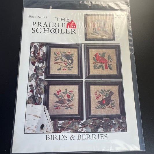 The Prairie Schooler Birds & Berries Book No.44 Vintage 1994 Counted Cross Stitch Chart*