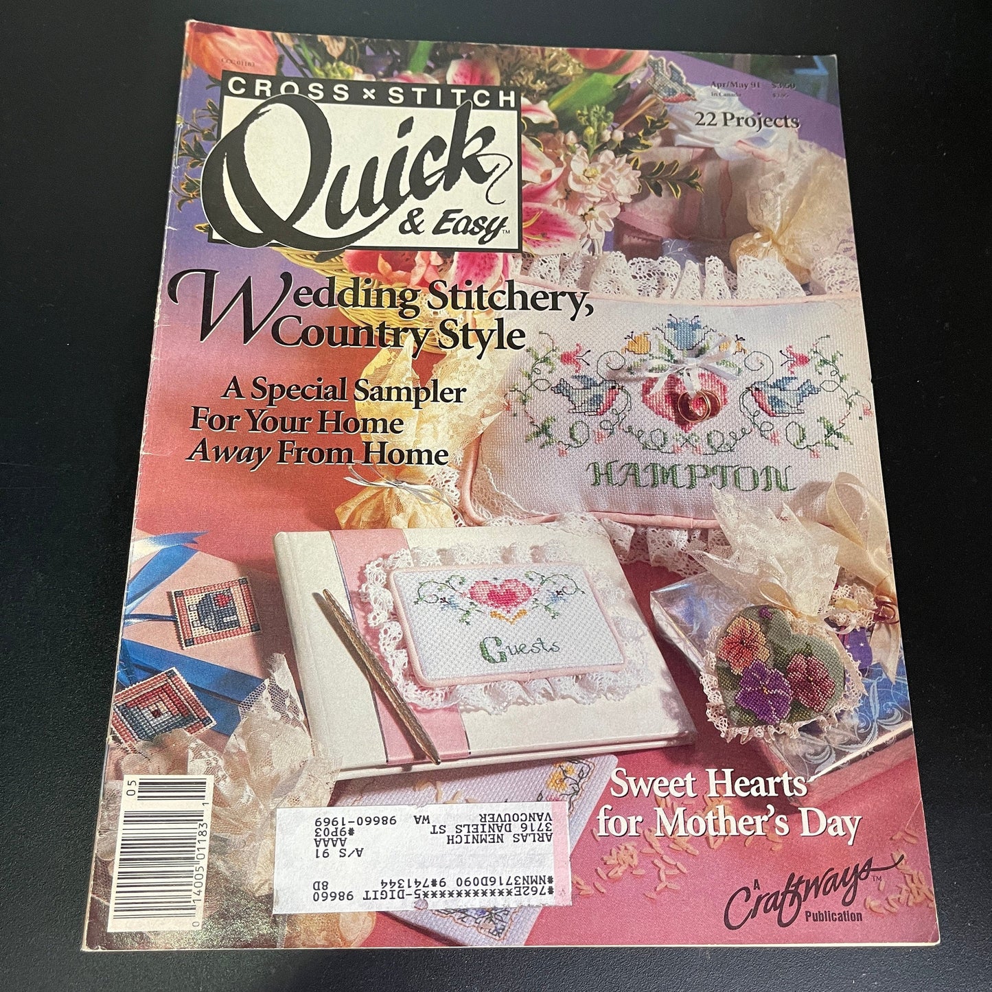 Cross Stitch Quick & Easy Mixed Lot of 4 Vintage Chart magazines See Pictures and Description*