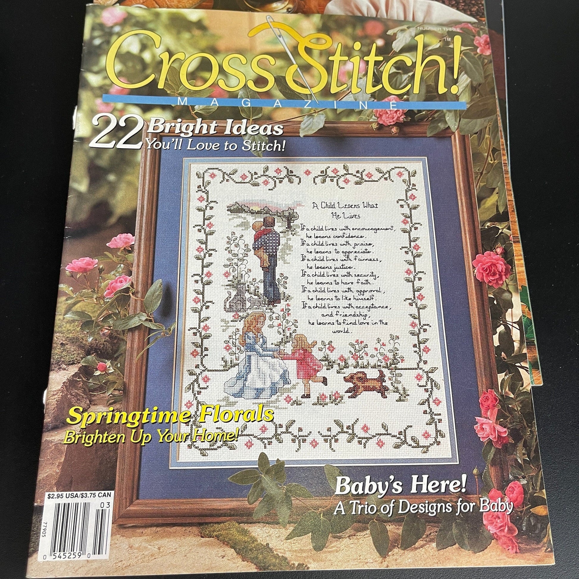 Cross Stitch! mixed lot of 5 vintage chart magazines see pictures and descriptions*