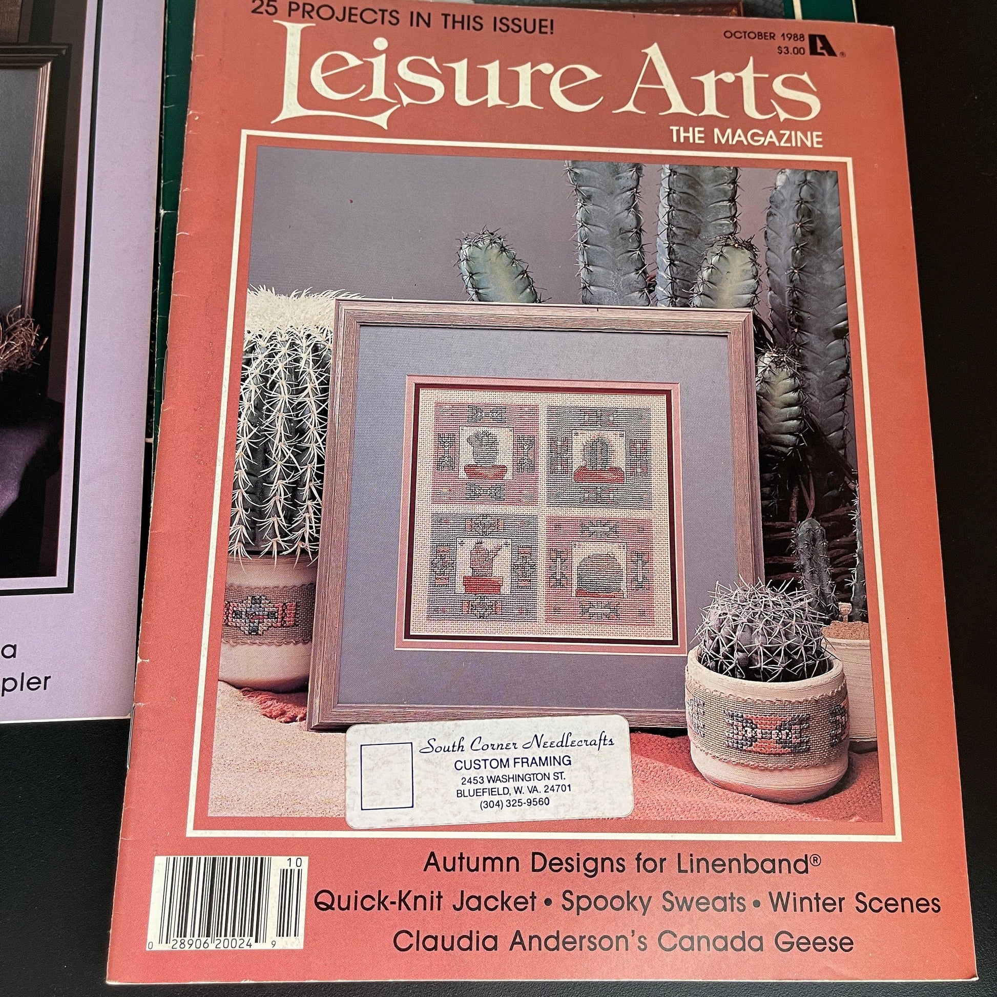 Leisure Arts the magazine 6 issues vintage 1987-1988 cross stitch charts see pictures and description*