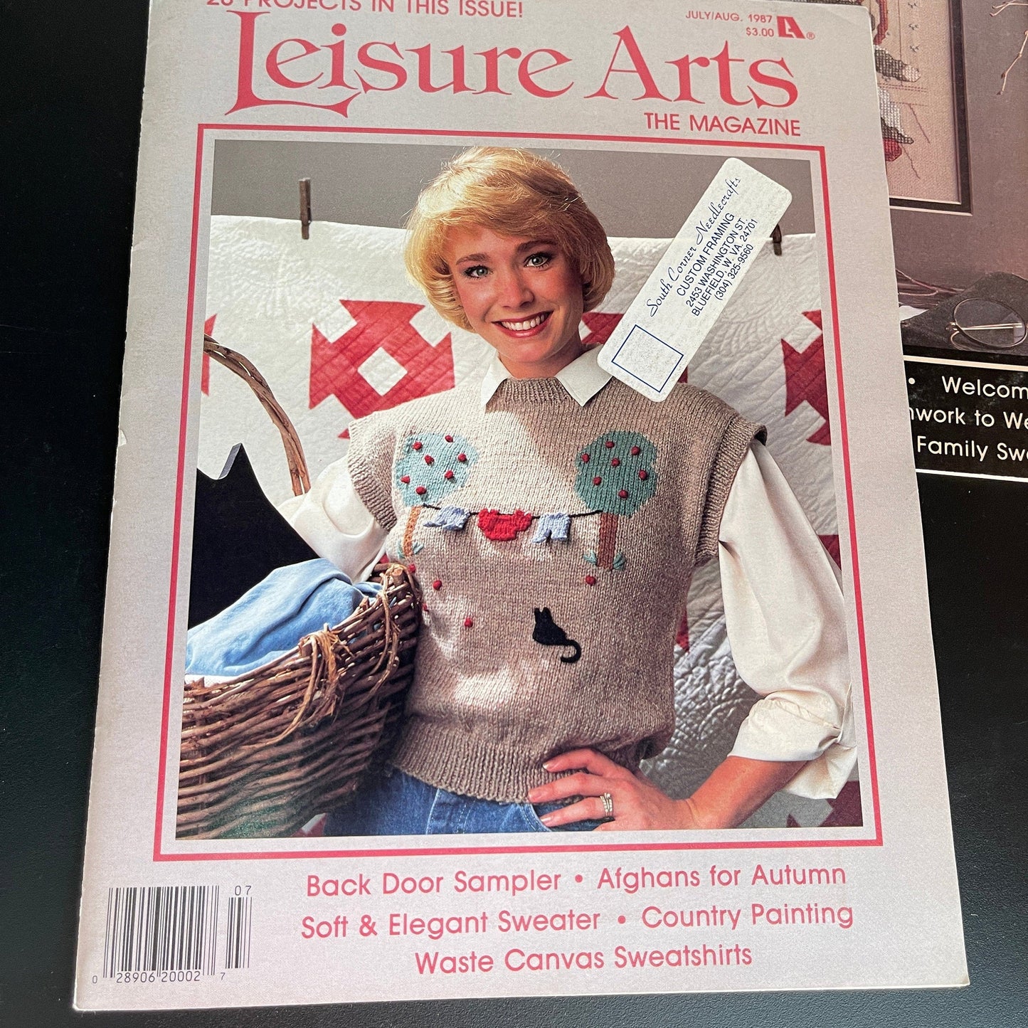 Leisure Arts the magazine 6 issues vintage 1987-1988 cross stitch charts see pictures and description*