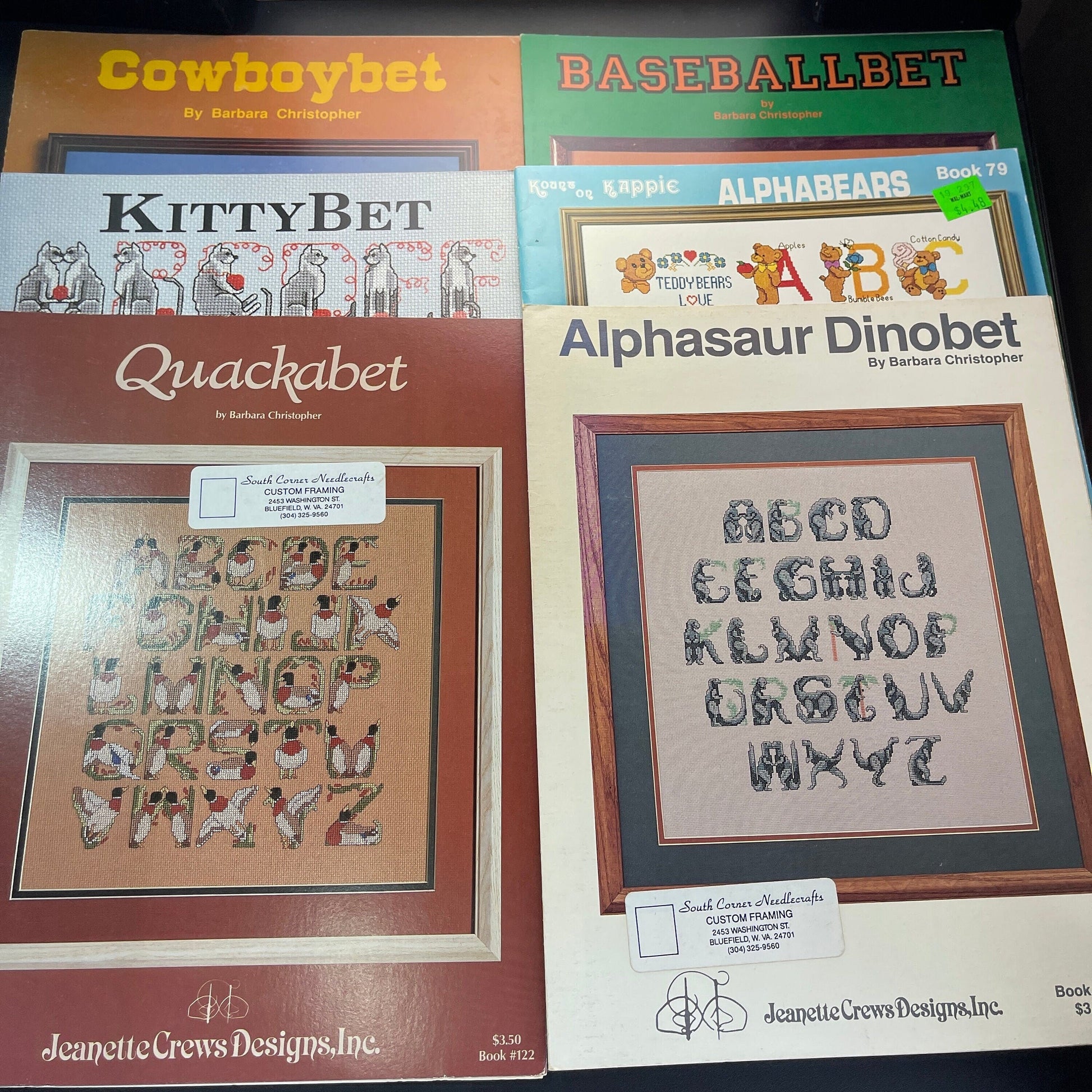 Jeanette Crews Designs Choice of Alphabet Choice of Counted Cross Stitch Charts see pictures and variations*